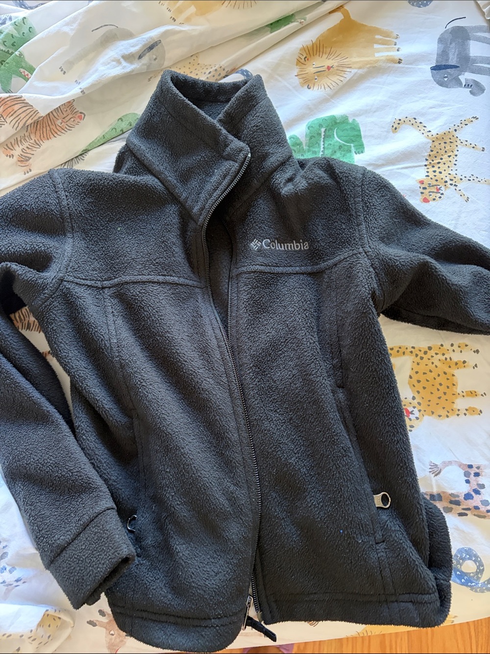 Columbia Kids Charcoal Gray Full-Zip Fleece Jacket